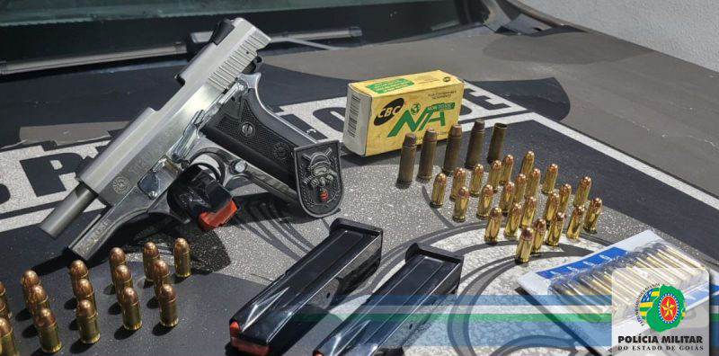 PMGO –  prende indivíduo por tentativa de homicídio e porte ilegal de arma de fogo