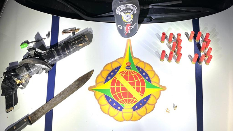 Grupo Tático da PMDF apreende arma de fogo e drogas em Sobradinho