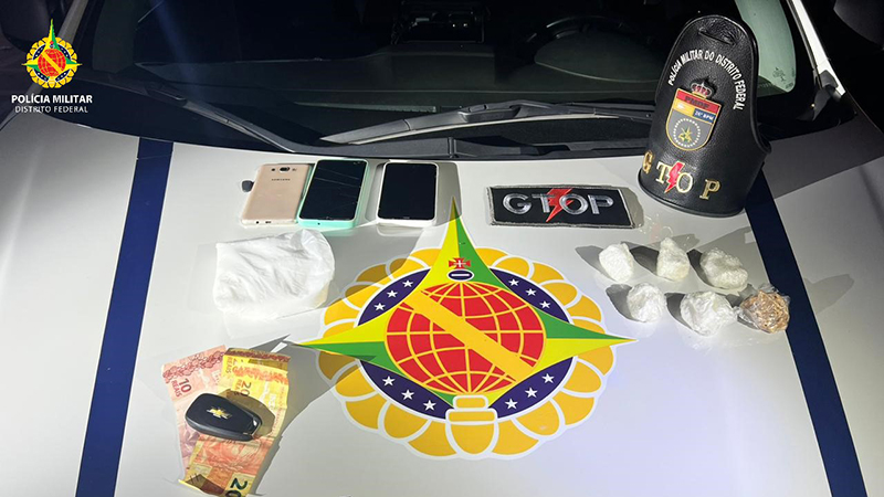 PMDF apreende 500g de cocaína dentro de veículo em Santa Maria