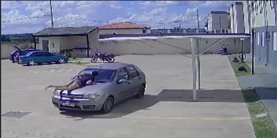 Saiba quem é a jovem que foi arrastada em capô de carro pelo marido em Uberlândia – Veja o vídeo