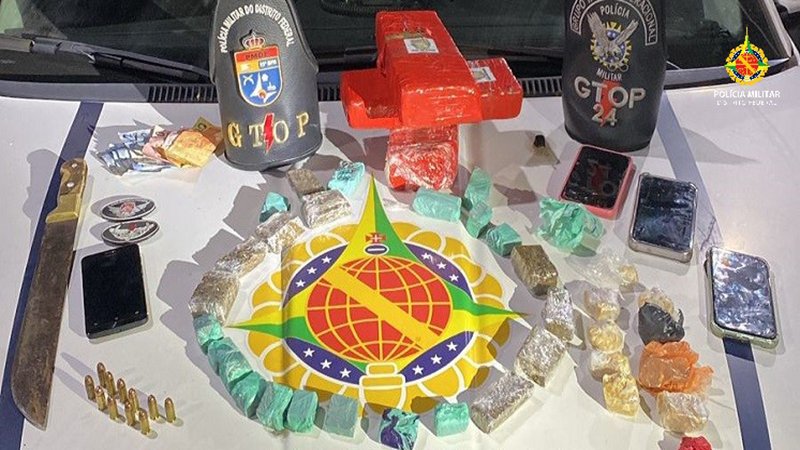 PMDF captura suspeitos e apreende grande quantidade de drogas no Guará