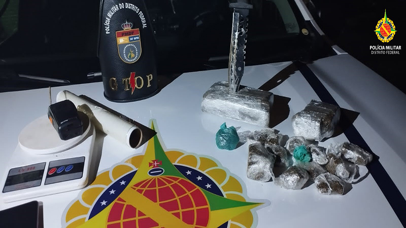 PMDF realiza apreensão de drogas na Vila Roriz