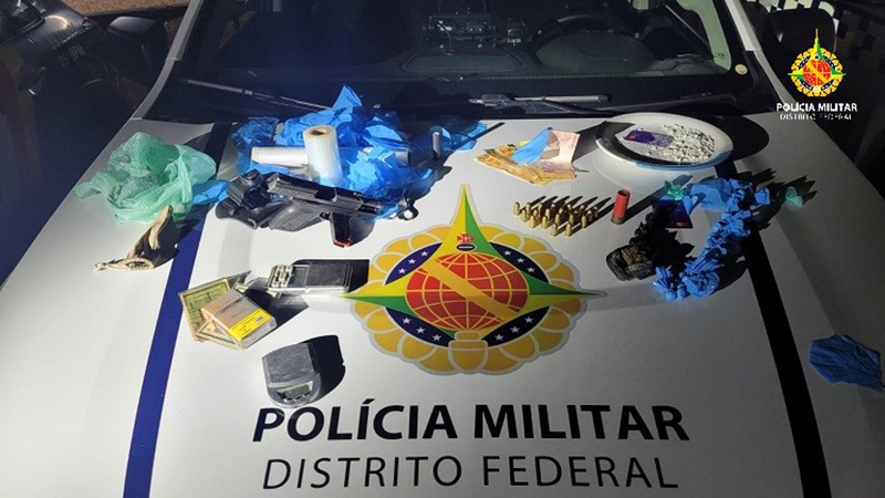 Polícia Militar prende traficante de drogas no Recanto das Emas