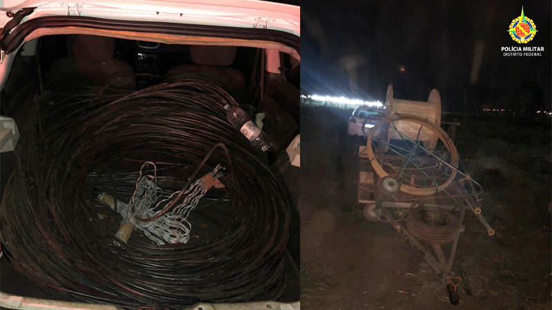 PMDF apreende 400kg de cabos e cobre já extraídos