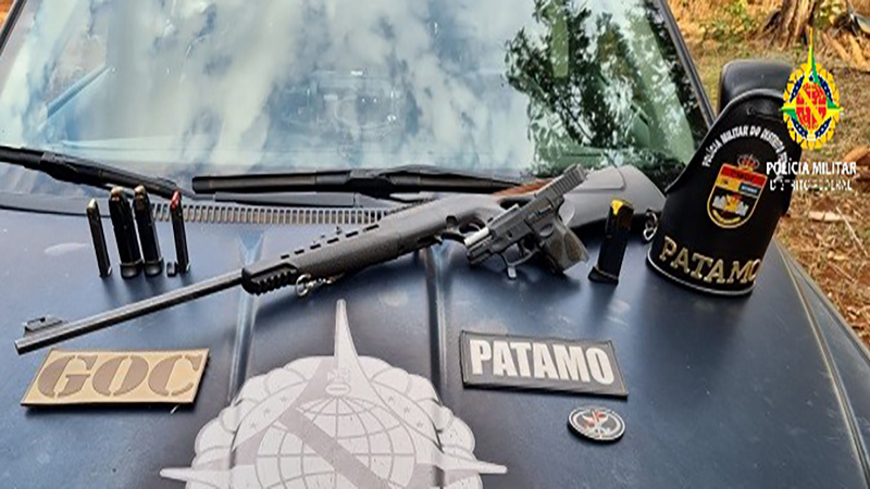 PMDF prende homem portando espingarda e pistola em Planaltina