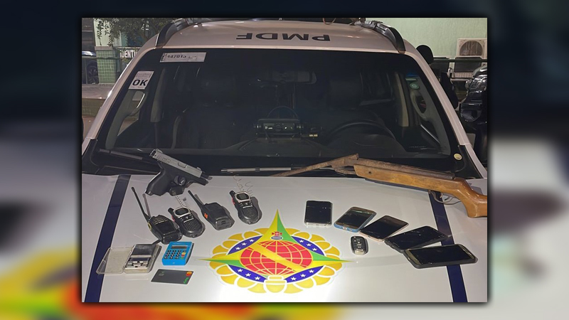 Quatro homens são detidos pela PMDF após roubo de carro em Sobradinho