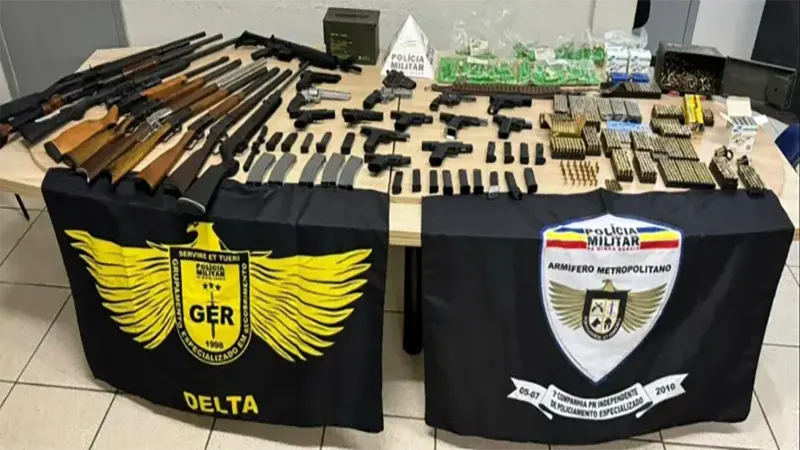PMMG – Nova Lima – Arsenal de 24 armas é apreendido em sitio de Nova Lima