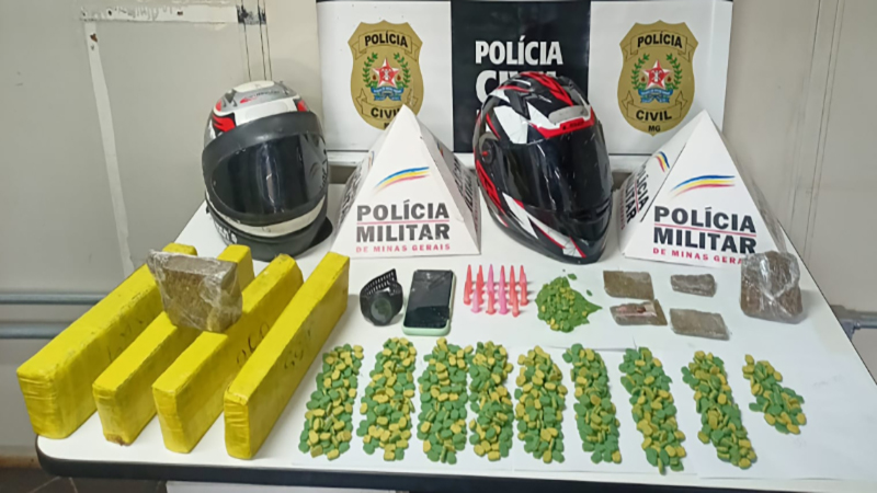 PCMG – Dois homens são presos por tráfico de drogas e receptação em Itabirito-MG