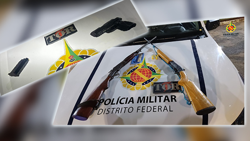 PMDF apreende três armas em São Sebastião.