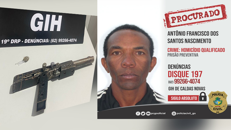 Polícia Civil prende executor de homicídio em Caldas Novas e procura mandante