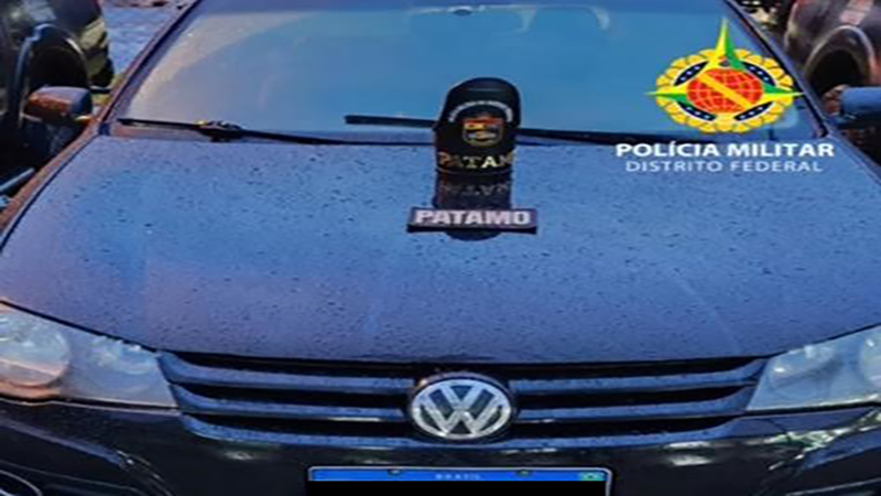 Carro furtado em Anápolis é recuperado pela PMDF