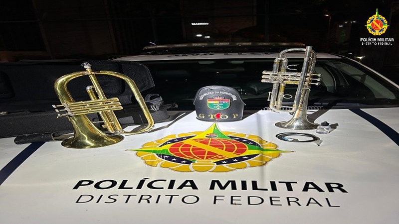 PMDF recupera instrumentos musicais avaliados em 20 mil reais na asa Sul