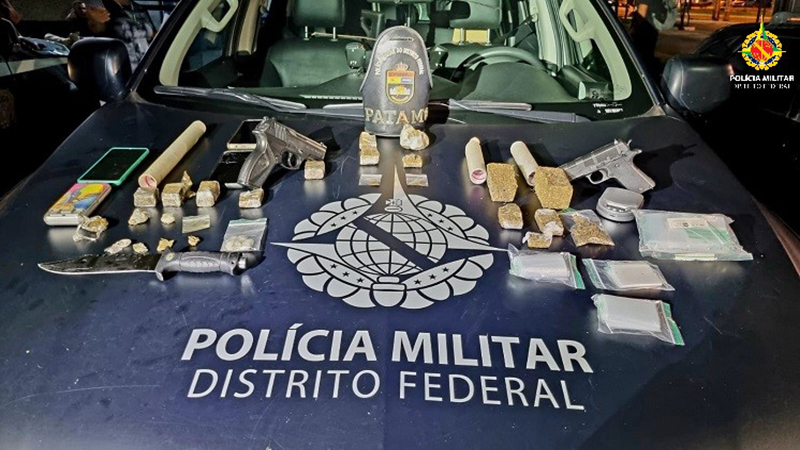 Grupo especializado em tráfico de drogas é preso pela PMDF em Ceilândia