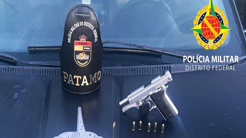 PMDF prende homem por porte ilegal de arma de fogo após abordagem na região de São Sebastião