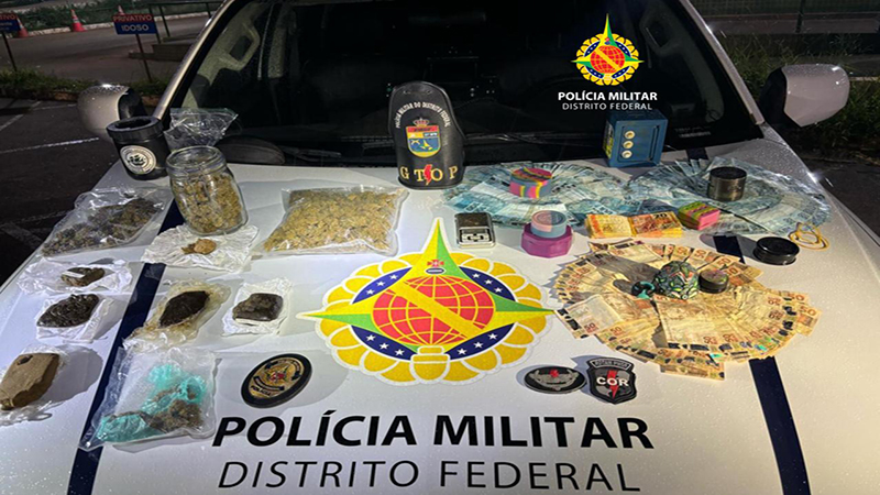PMDF leva a prisão dois homens por tráfico de substância entorpecente, no Jardim Mangueiral região de São Sebastião