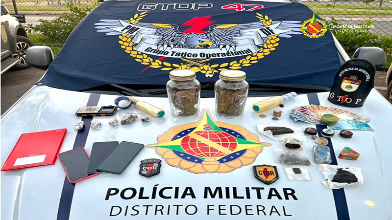 PMDF flagra comercio de drogas no Recanto das Emas