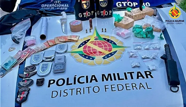 PMDF prende traficante com grande quantidade de drogas em Ceilândia