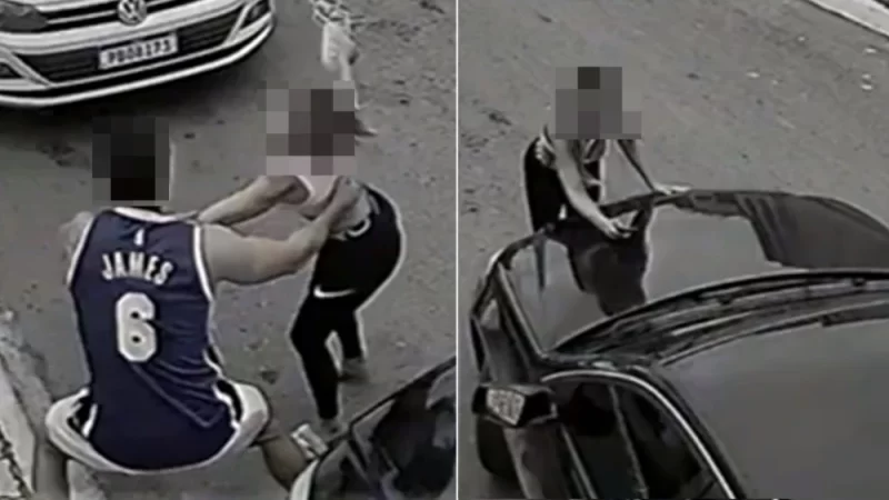 Vídeo: advogado agride ex-namorada e acelera carro na direção da mulher no DF