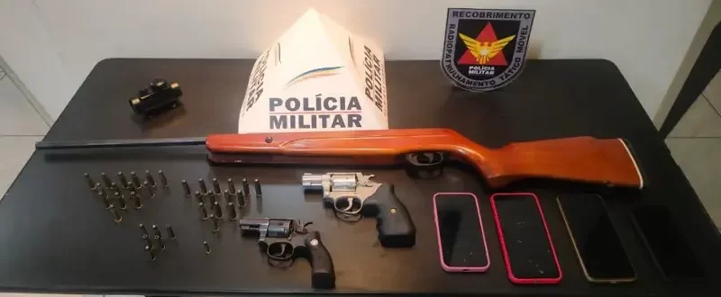 Governador Valadares MG – Suspeitos de homicídios são presos e armas apreendidas