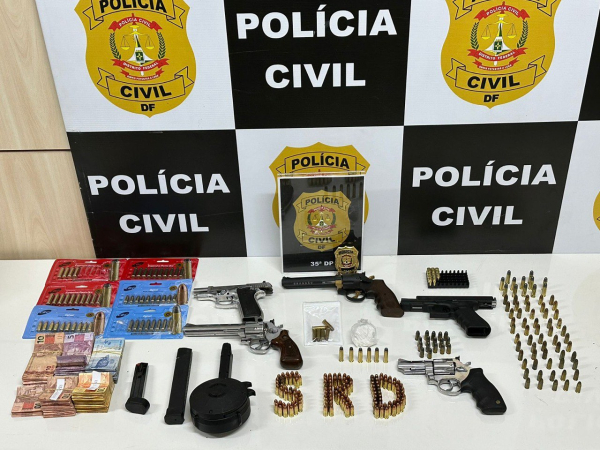 Polícia Civil do Distrito Federal prende homem por tráfico de drogas e posse ilegal de arma de fogo