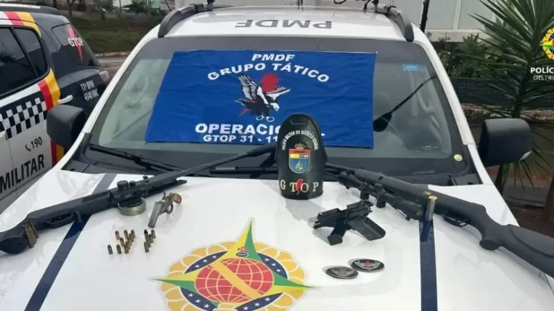 PMDF apreende armas de fogo em Samambaia