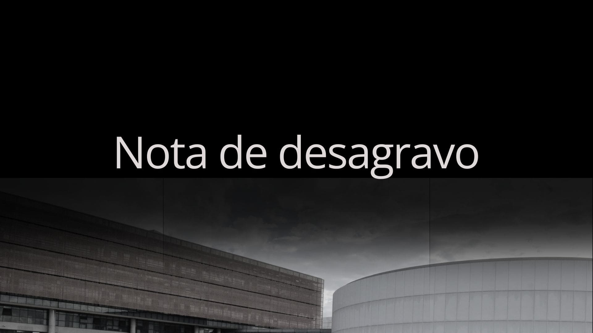 Nota de desagravo