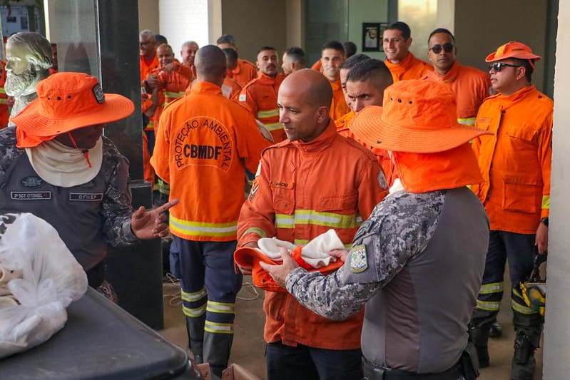 GDF envia bombeiros para combater incêndios no Pantanal sul-mato-grossense