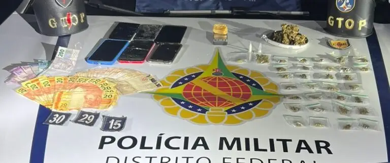Polícia Militar Prende Dois Indivíduos por Tráfico de Drogas na Cidade Estrutural