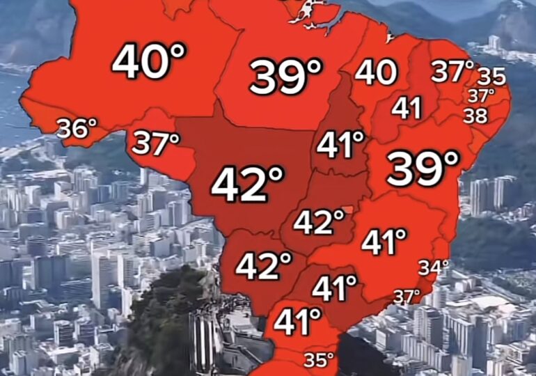 Inmet alerta para onda de calor que chega ao país nos próximos dias