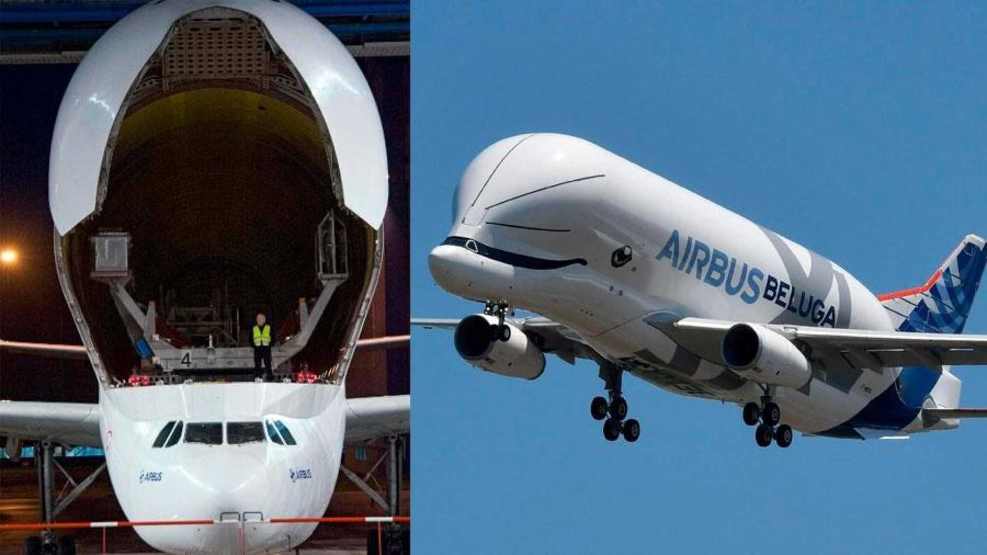 Avião Beluga, que se parece com baleia, faz pouso de emergência na Holanda