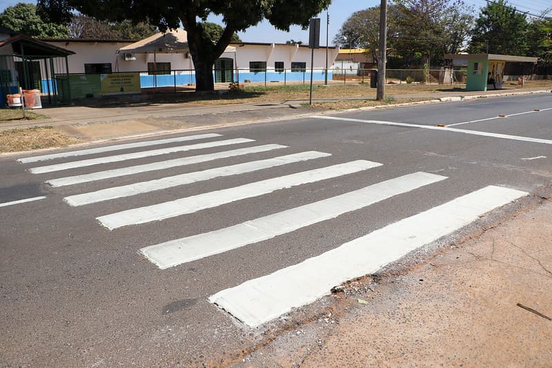 Exemplo para o país, Brasília soma mais de 4,4 mil faixas de pedestres