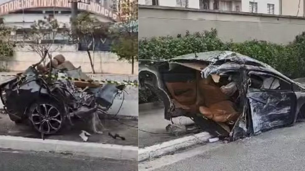 Jovem perde a vida em trágico acidente com carro partido ao meio em São Paulo