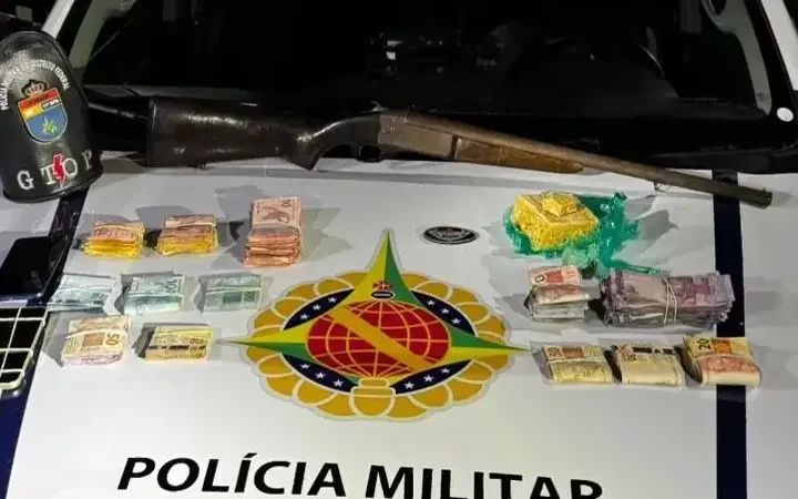 Motorista é detido com espingarda e crack após acompanhamento em Samambaia