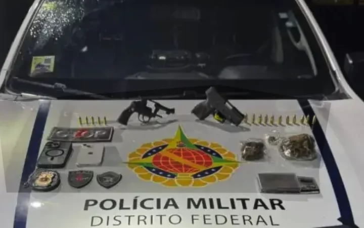 PMDF apreende duas armas de fogo após briga de trânsito com disparo em via pública