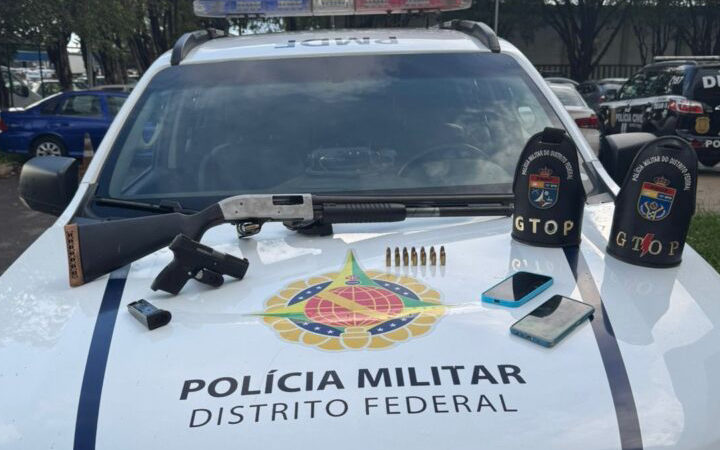 PMDF apreende armas de fogo em Ceilândia e detém dois indivíduos