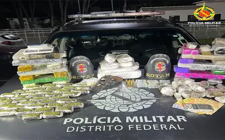 PMDF desarticula ponto de tráfico e apreende drogas e armas em Ceilândia