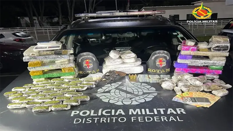 PMDF desarticula ponto de tráfico e apreende drogas e armas em Ceilândia