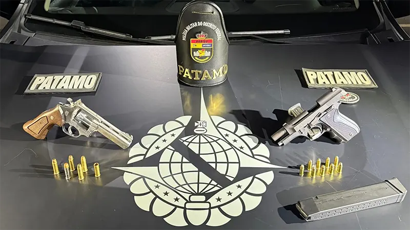 PMDF apreende duas armas de fogo em abordagem durante a madrugada