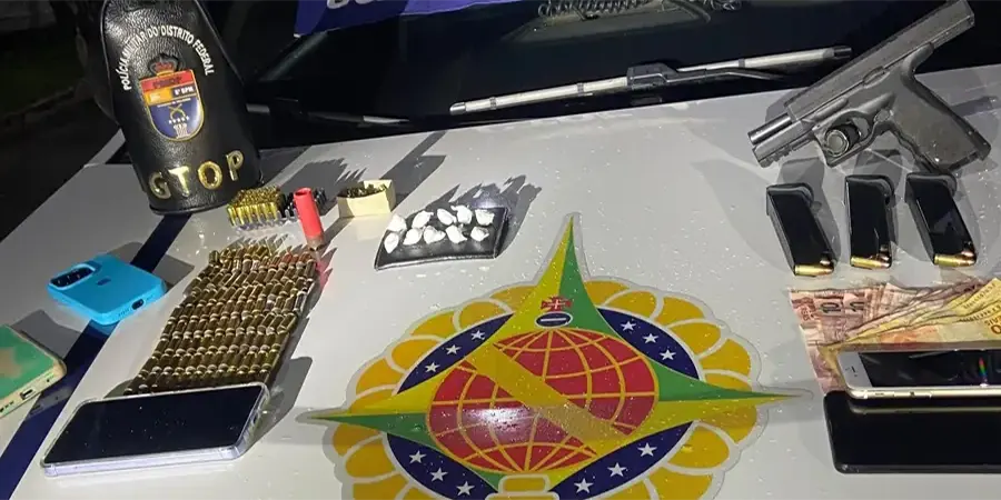 PMDF prende homem por tráfico de drogas, porte ilegal de arma de fogo e receptação em Ceilândia