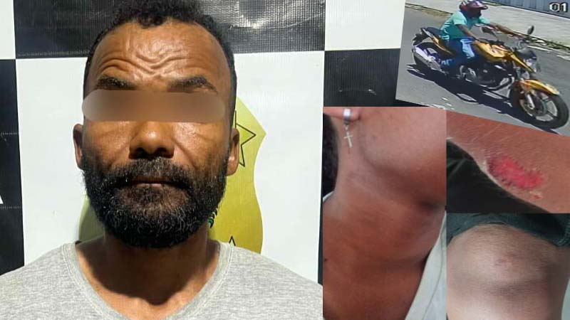 PCGO e PRF prendem homem investigado por roubo e estupro contra mulher em Uruaçu; moto usada no crime foi apreendida